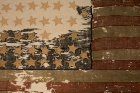 Flag, Close up of  Canton